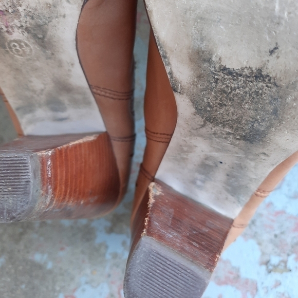 Seychelles anthro leather boots with bows + fringe size 8.5 - Picture 7 of 7